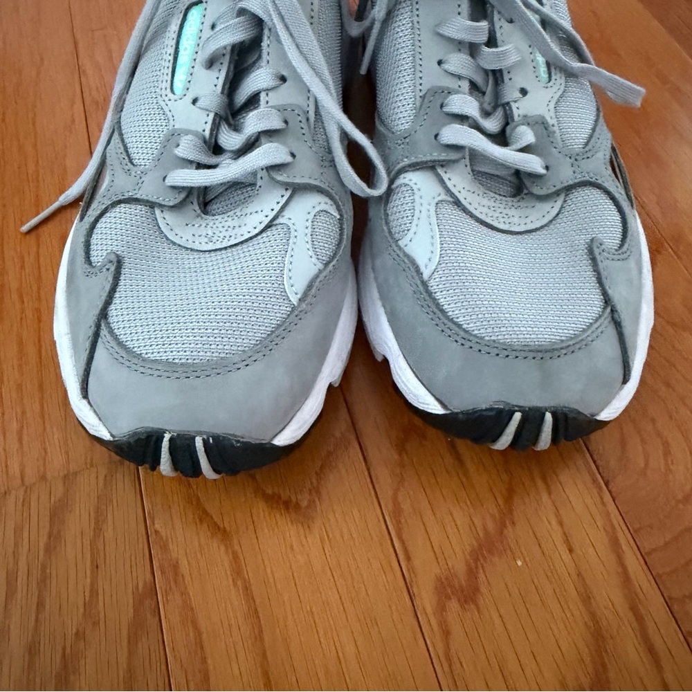 Adidas Originals Falcon Gray Sneakers Women’s Size 7.5 Retro Running Shoe - Picture 8 of 11